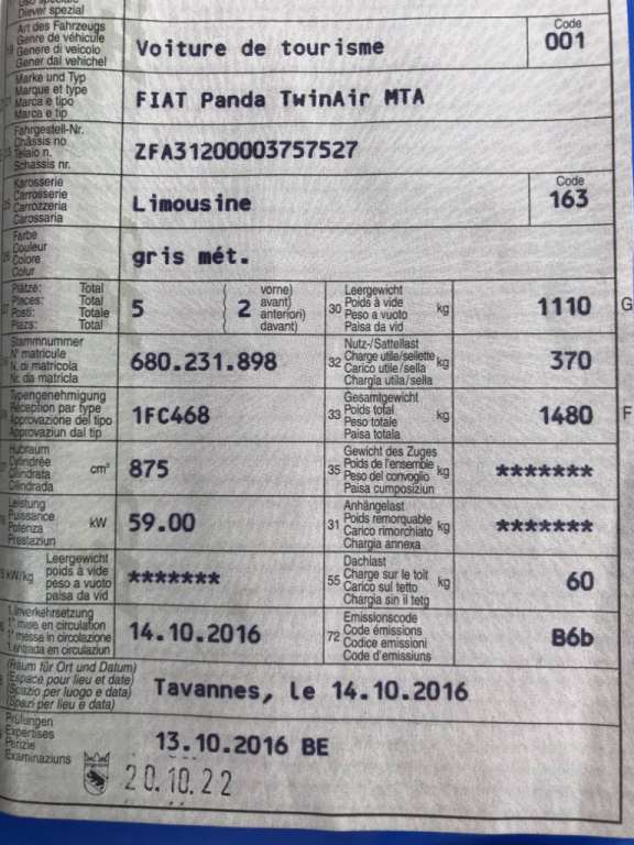 Fiat Panda 0.9 T TwinAir Easy S/S Dual. Fiat Fiat Panda 0.9 T TwinAir Easy S/S Dual.