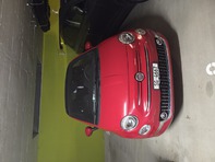 Fiat 500c hybrid red