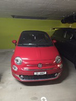Fiat 500c hybrid red
